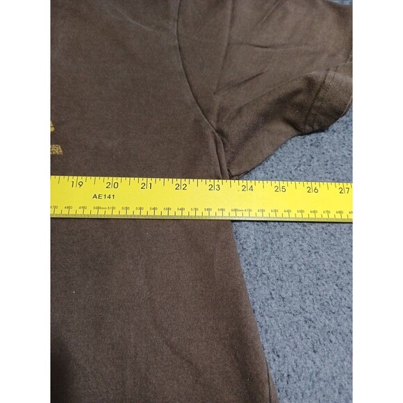 Vintage Old Navy Mens T Shirt Carson City Short Sleeve Brown XL - Picture 11 of 12